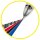BIC 4-Farben-Kugelschreiber 4 Colours 3+1 HB grau, Schreibfarbe: schwarz, blau, rot, grau, 1 St.