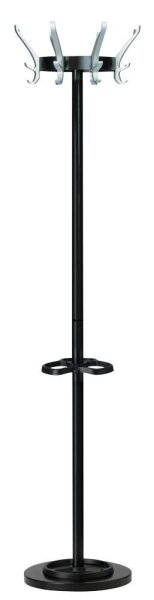 unilux Kleiderständer Cypres schwarz Metall 24 Haken 34,0 x 170,0 cm, 1 St.
