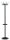 unilux Kleiderständer Cypres schwarz Metall 24 Haken 34,0 x 170,0 cm, 1 St.