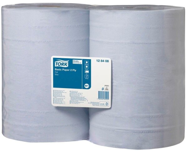 TORK Putztuchrollen Universal 320 2-lagig blau, 1.000 Blätter, 2 Rollen
