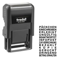 trodat Textstempel printy 4822 selbstfärbend schwarz...