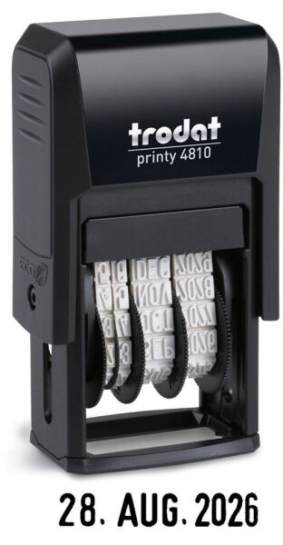 trodat Datumstempel printy-dater 4810 selbstfärbend schwarz, 1 St.