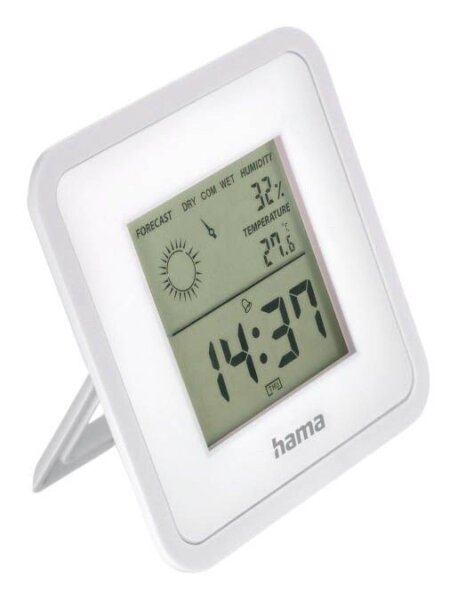 hama Borneo Thermo-Hygrometer weiß, 1 St.