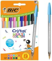 BIC Kugelschreiber CRISTAL MULTICO transparent,...