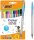 BIC Kugelschreiber CRISTAL MULTICO transparent, Schreibfarbe: farbsortiert, 10 St.