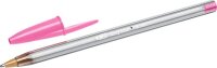 BIC Kugelschreiber Cristal Fun transparent, Schreibfarbe: farbsortiert, 4 St.