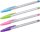 BIC Kugelschreiber Cristal Fun transparent, Schreibfarbe: farbsortiert, 4 St.