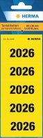 HERMA Inhaltsschilder 2026 gelb, 100 St.