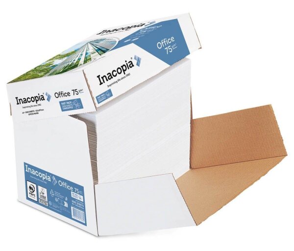 Inacopia Kopierpapier office DIN A4 75 g/qm 2.500 Blatt