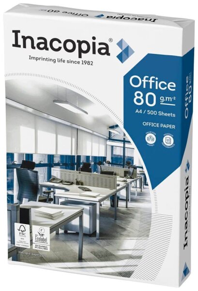 Inacopia Kopierpapier office DIN A4 80 g/qm 500 Blatt