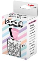 trodat Creative Mini Motivstempel Nette Botschaften 30 x 5 mm, 1 St.