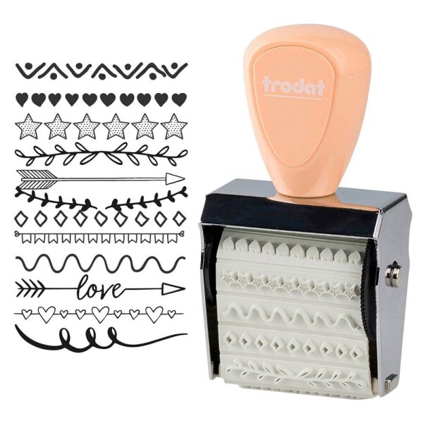 trodat Creative Mini Motivstempel Zierleisten 30 x 5 mm, 1 St.