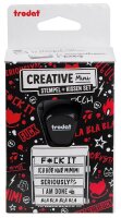 trodat Creative Mini Motivstempel Böse Sprüche 30 x 5 mm, 1 St.