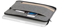 hama Laptophülle Terra Kunstfaser grau bis 33,8 cm...