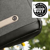 hama Laptophülle Terra Kunstfaser grau bis 33,8 cm (13,3 Zoll)