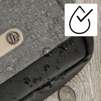 hama Laptophülle Terra Kunstfaser grau bis 39,6 cm (15,6 Zoll)