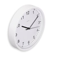 hama Wanduhr Elba weiß Kunststoff, Ø 25,0 cm