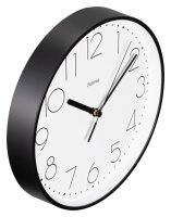 hama Wanduhr Salina weiß schwarz Kunststoff,...