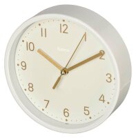 hama Wanduhr Madeira weiß Kunststoff, Ø 16,0 cm