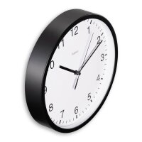 hama Wanduhr Elba weiß schwarz Kunststoff, Ø...