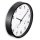 hama Wanduhr Malta weiß schwarz Kunststoff, Ø 25,0 cm