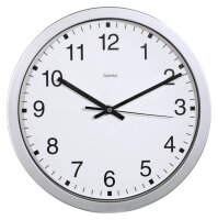 hama Wanduhr Mallorca weiß silber Kunststoff,...