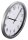 hama Wanduhr Mallorca weiß silber Kunststoff, Ø 30,0 cm