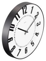 hama Wanduhr Formentera weiß schwarz Kunststoff,...