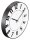 hama Wanduhr Formentera weiß schwarz Kunststoff, Ø 35,0 cm
