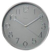 hama Wanduhr Korsika grau silber Kunststoff, Ø...