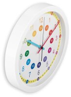 hama Wanduhr Sal mehrfarbig weiß Kunststoff,...