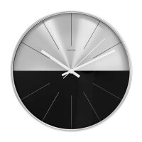 hama Wanduhr Sizilien silber/schwarz silber Kunststoff,...