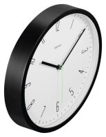 hama Wanduhr Capri weiß schwarz Kunststoff,...