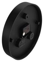 hama Wanduhr Capri weiß schwarz Kunststoff, Ø 25,0 cm
