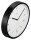 hama Wanduhr Capri weiß schwarz Kunststoff, Ø 25,0 cm