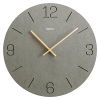 hama Wanduhr Kreta grau Mitteldichte Holzfaserplatte...