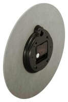 hama Wanduhr Kreta grau Mitteldichte Holzfaserplatte (MDF), Ø 30,0 cm