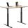 Topstar E-Table elektrisch höhenverstellbarer Schreibtisch buche rechteckig, T-Fuß-Gestell schwarz 120,0 x 80,0 cm