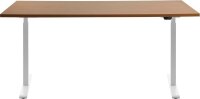 Topstar E-Table elektrisch höhenverstellbarer Schreibtisch buche rechteckig, T-Fuß-Gestell weiß 160,0 x 80,0 cm