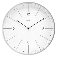 hama Wanduhr Sardinien weiß silber Kunststoff,...