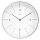 hama Wanduhr Sardinien weiß silber Kunststoff, Ø 30,0 cm