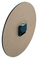 hama Wanduhr Rab schwarz Mitteldichte Holzfaserplatte (MDF), Ø 30,0 cm