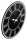 hama Wanduhr Rab schwarz Mitteldichte Holzfaserplatte (MDF), Ø 30,0 cm