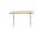 Topstar E-Table elektrisch höhenverstellbarer Schreibtisch ahorn rechteckig, T-Fuß-Gestell weiß 120,0 x 80,0 cm