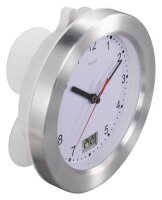 hama Wanduhr Mauritius weiß silber Aluminium...
