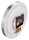 hama Wanduhr Mauritius weiß silber Aluminium gebürstet, Ø 17,0 cm