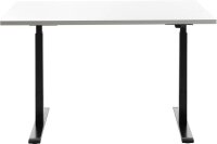 Topstar E-Table elektrisch höhenverstellbarer Schreibtisch weiß rechteckig, T-Fuß-Gestell schwarz 120,0 x 80,0 cm
