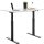 Topstar E-Table elektrisch höhenverstellbarer Schreibtisch weiß rechteckig, T-Fuß-Gestell schwarz 120,0 x 80,0 cm