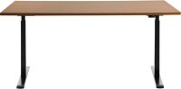 Topstar E-Table elektrisch höhenverstellbarer Schreibtisch buche rechteckig, T-Fuß-Gestell schwarz 160,0 x 80,0 cm