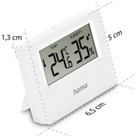 hama Ebro Thermo-Hygrometer weiß, 1 St.